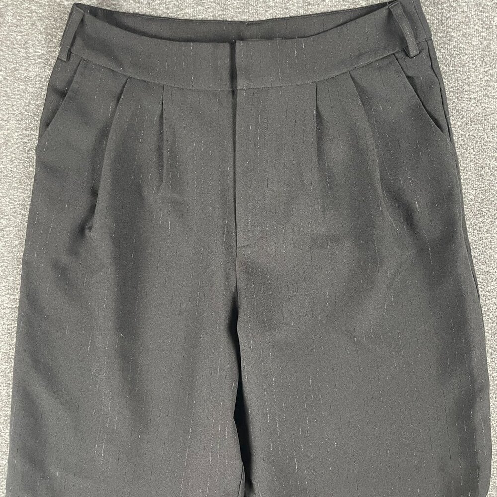 7 For All Mankind 7FAM Pants Womens Size M Wide Leg Striped Work Office Capsule - Picture 2 of 13